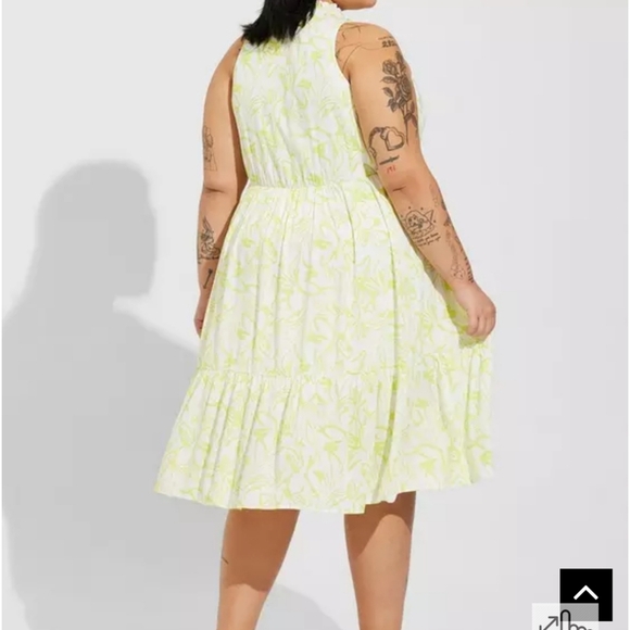 ⚘️NWOT TORRID 2x Midi Wash Gauze Tiered Dress - Picture 2 of 5